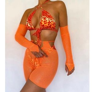 TWINKLE TOE LAVA LEOPARD COORD - Sassypantsthelabel